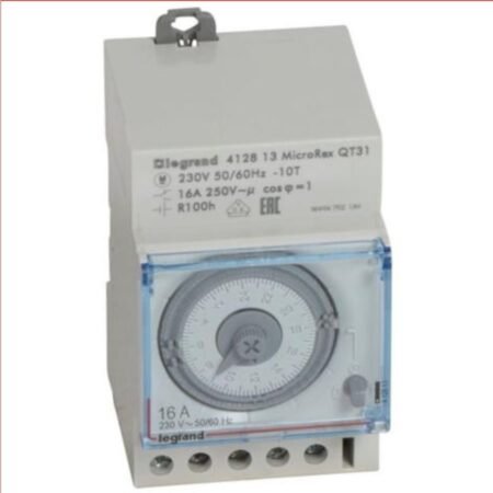 Legrand 412813 Programmable Time Switch - horiz. dial - daily prog. - 100h working reserve