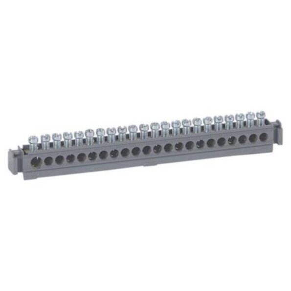 Legrand 004826 Terminal block on support - 21 x 1.5 to 16² - L. 176 mm