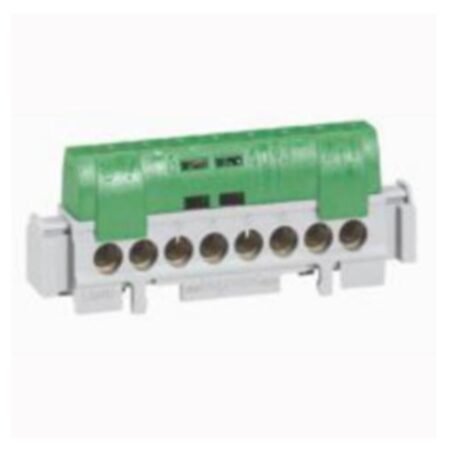 Legrand 004832 IP2X Terminal block - earth (green) - 8 x 1.5 to 16mm² - length 75 mm