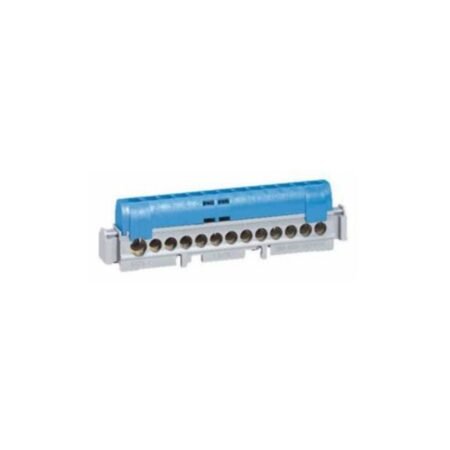 Legrand 004846 IP2X Terminal block - neutral (blue) - 1 x 6 to 25mm² - 21 x 1.5 to 16mm² - length 176 mm