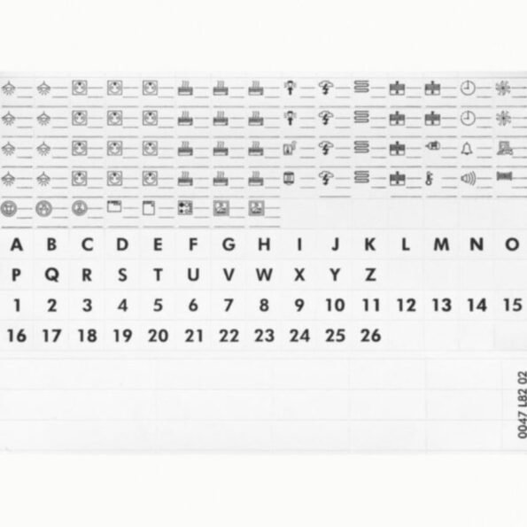 Legrand 004999 Sheet with symbols