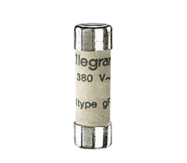 Legrand 012308 Domestic cartridge fuse - cylindrical type gG 8 x 32 - 6 A - without indicator