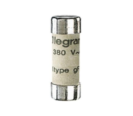 Legrand 012310 Domestic cartridge fuse - cylindrical type gG 8 x 32 - 10 A - without indicator