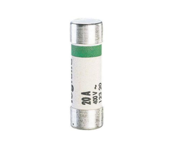 Legrand 012420 Domestic cartridge fuse - cylindrical type 8.5 x 31.5 - 20 A - with indicator