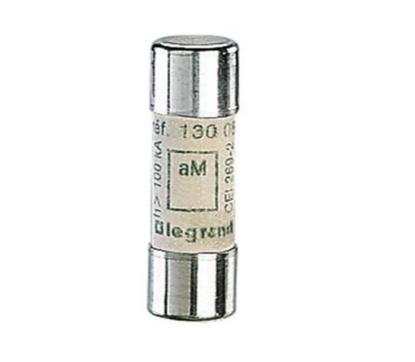 Legrand 013001 Cartridge fuse 10 x 38 mm - type aM - without indicator - 1 A