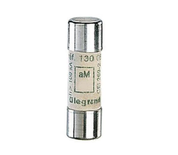 Legrand 013012 Cartridge fuse 10 x 38 mm - type aM - without indicator - 12 A