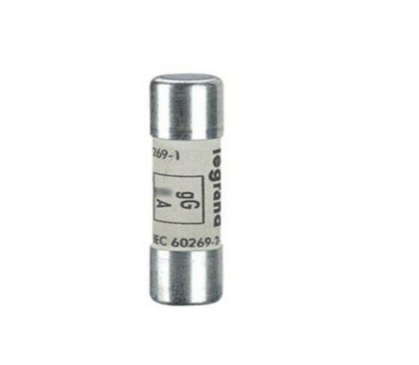 Legrand 013312 12A Type gG Cylindrical Cartridge Fuse without Indicator 8mm x 32mm