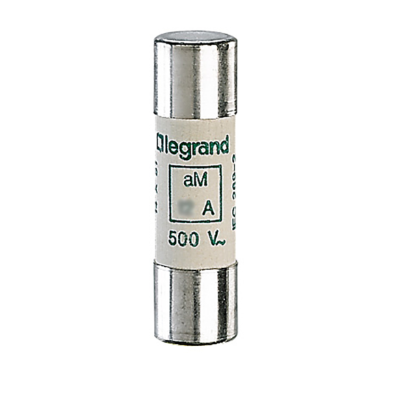 Legrand 014116 HRC cartridge fuse - cylindrical type aM 14 X 51 - 16 A - with indicator