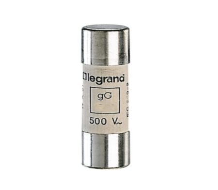 Legrand 014302 2A Type gG Industrial HRC Cylindrical Cartridge Fuse without Indicator 14mm x 51mm