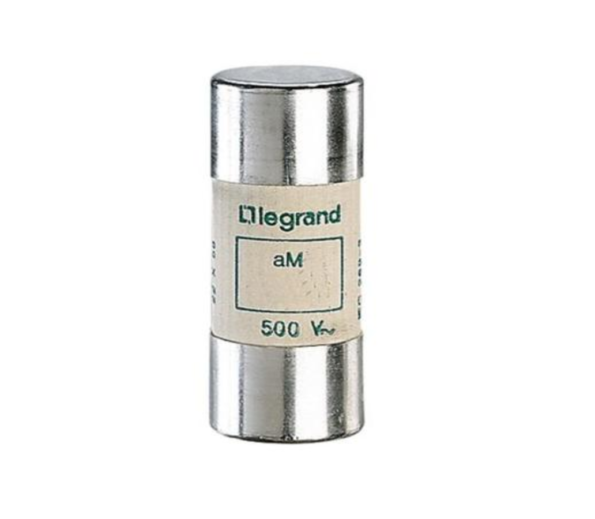 Legrand 015050 HRC cartridge fuse - cylindrical type aM 22 X 58 - 50 A - w/o indicator