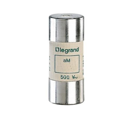 Legrand 015180 HRC cartridge fuse - cylindrical type aM 22 X 58 - 80 A - with indicator