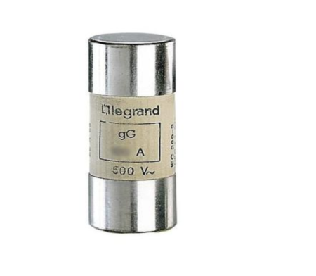 Legrand 015320 Cartridge fuse 22 x 58 mm - type gG - without stricker - 20 A