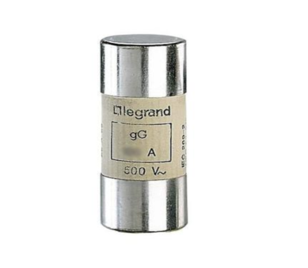 Legrand 015540 Cyl. cartridge gG 22x58 40A HPC with striker 500V 100kA