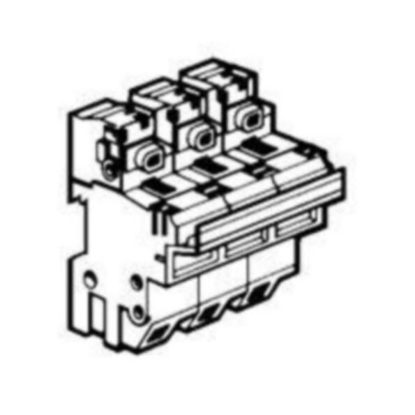 Legrand 021604 Fuse carrier - SP 58 - for HRC cylindrical fuses type 22 x 58 - 3 P