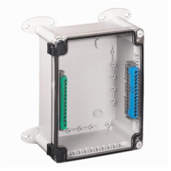 Legrand 035901 IP55 IK07 plastic industrial enclosure - 130x75x74mm with transparent cover - RAL7035