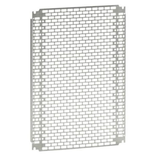 Legrand 036011 Lina 25 perforated plate - for industrial cabinets Atlantic, Atlantic stainless steel and Marina h. 400 x w. 300 mm