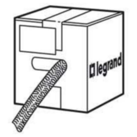 Legrand 036639 Braided sleeving Lina 25 - Ø30 mm - black polyester 50 m roll