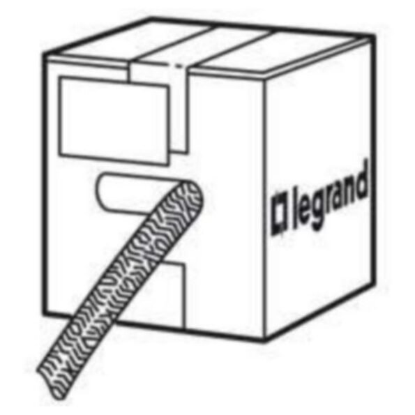 Legrand 036639 Braided sleeving Lina 25 - Ø30 mm - black polyester 50 m roll