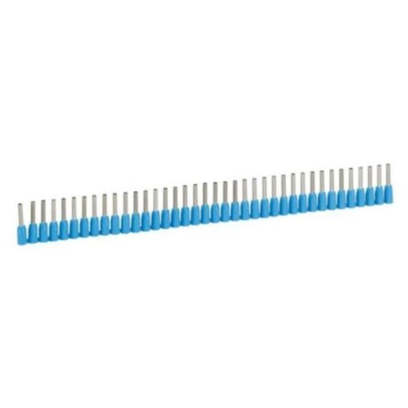 Legrand 037662 Ferrule Starfix with insulating flange - cross section 0.75 mm² - blue - Supplied in strips