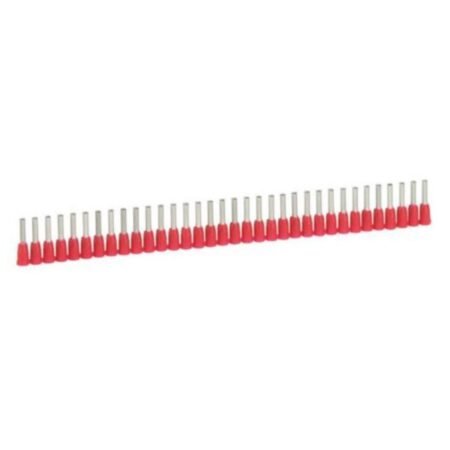 Legrand 037663 Ferrule Starfix with insulating flange - cross section 1 mm² - red - Supplied in strips