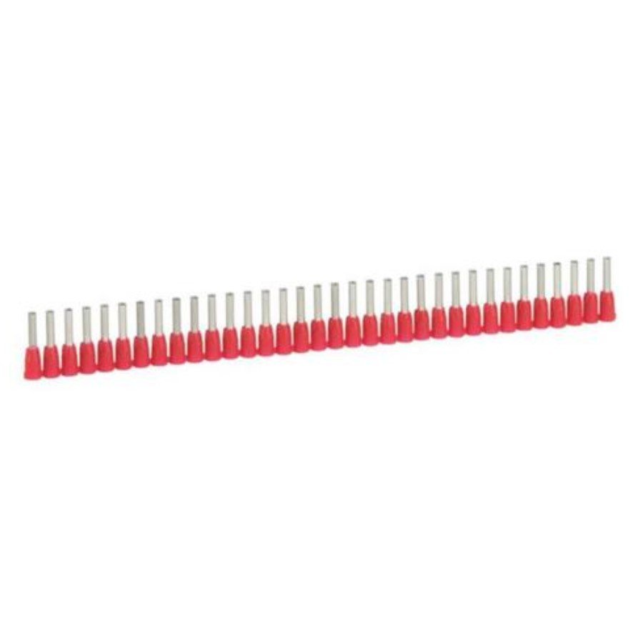 Legrand 037663 Ferrule Starfix with insulating flange Legrand 037663 Ferrule Starfix with insulating flange - cross section 1 mm² - red - Supplied in strips