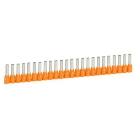 Legrand 037667 Ferrule Starfix with insulating flange - cross section 4 mm² - orange - Supplied in strips