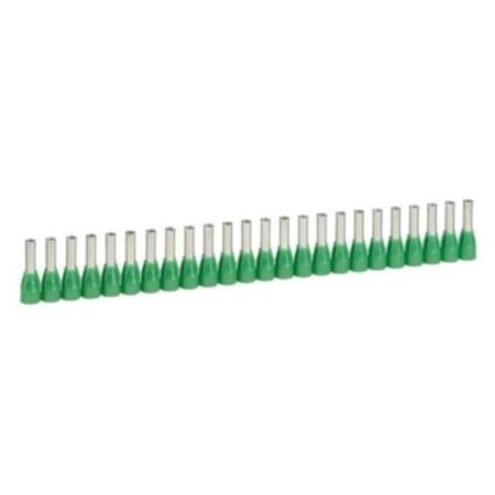 Legrand 037668 Ferrule Starfix with insulating flange - cross section 6 mm² - green - Supplied in strips