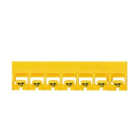 Legrand 037806 Marker Memocab - for wiring - international colour code - number 4 - yellow