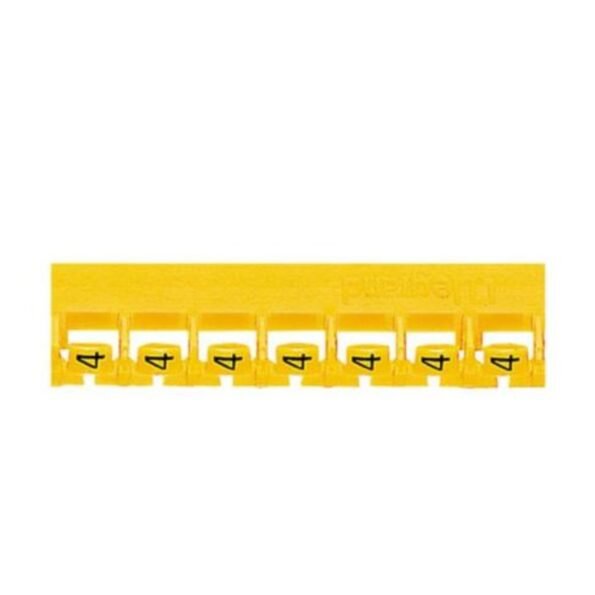 Legrand 037806 Marker Memocab - for wiring - international colour code - number 4 - yellow