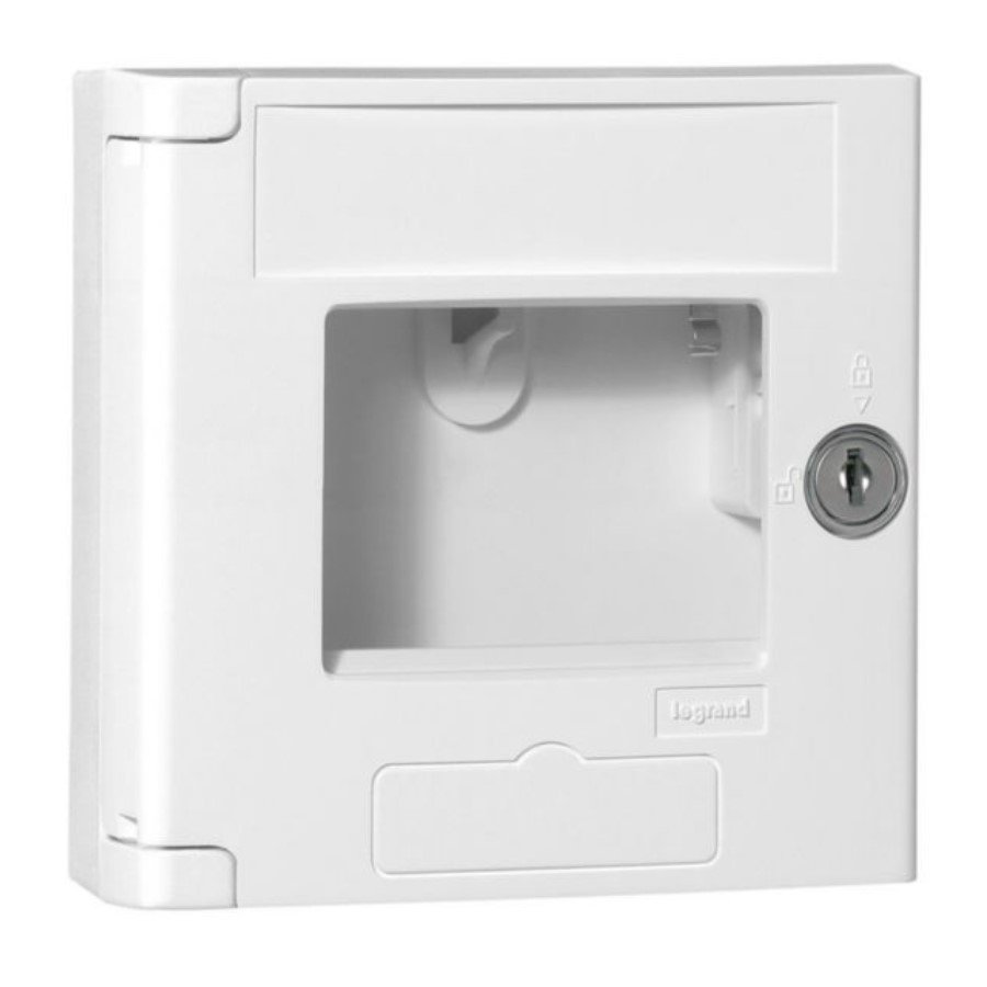 Legrand 038056 Key box IP44-IK07 Legrand 038056 Key box IP44-IK07, empty, with signal contact message e.g. "Box opened", white