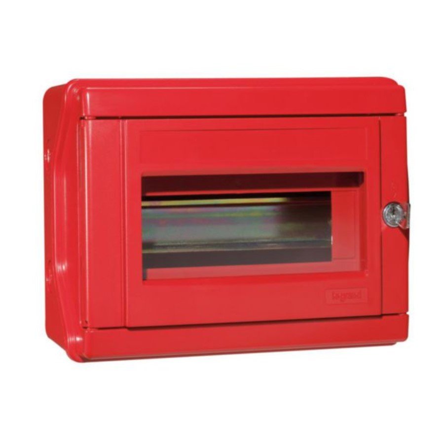 Legrand 038087 Safety box IP55- IK07 Legrand 038087 Safety box IP55- IK07, for 8 modules 17.5mm, with top hat rail EN 60715