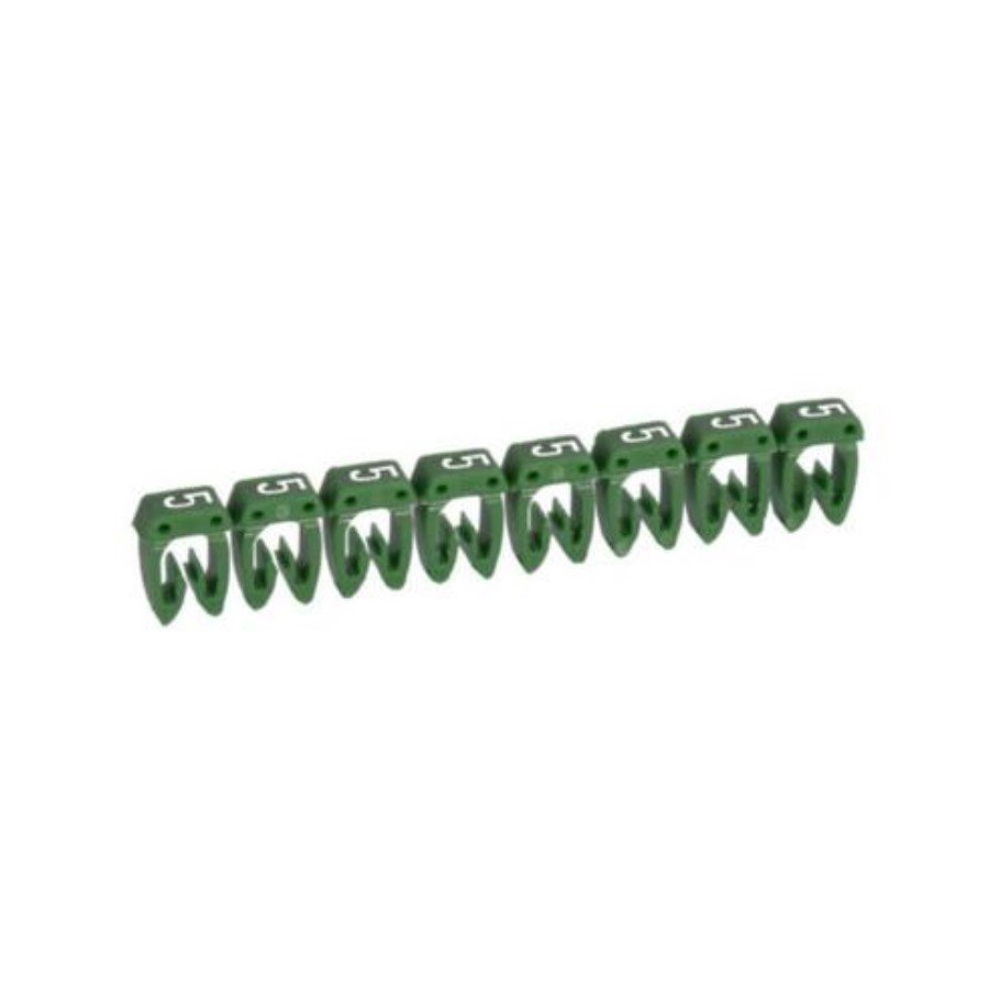 Legrand 038105 Marker CAB 3 Legrand 038105 Marker CAB 3 - for wiring 0.15 to 0.5 mm² - number 5 - green