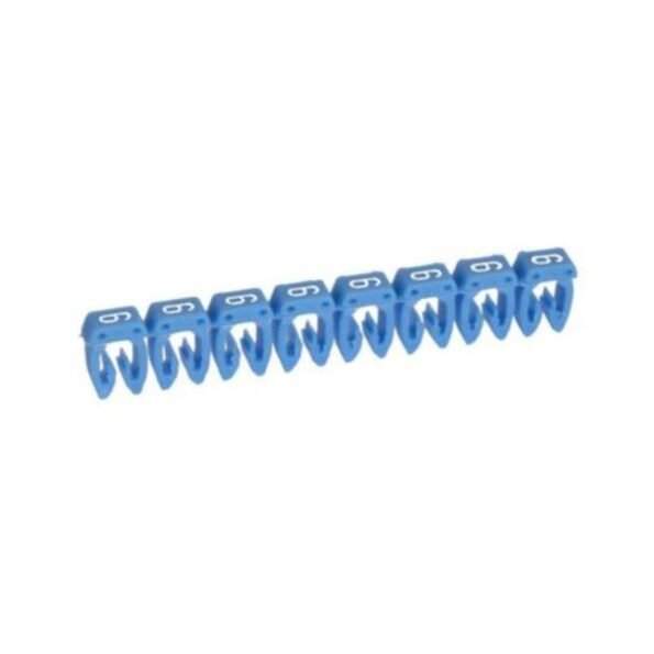 Legrand 038106 Marker CAB 3 - for wiring 0.15 to 0.5 mm² - number 6 - blue