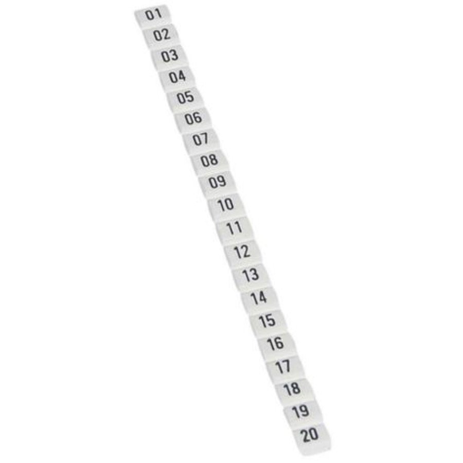 Legrand 038150 Marker CAB 3 Legrand 038150 Marker CAB 3 - for wiring 0.5 to 1.5 mm² - numbers 01 to 20