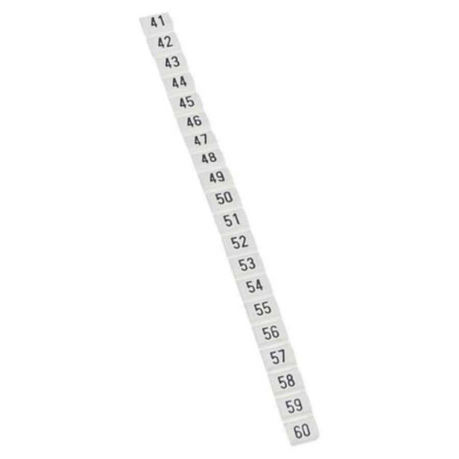 Legrand 038152 Marker CAB 3 Legrand 038152 Marker CAB 3 - for wiring 0.5 to 1.5 mm² - numbers 41 to 60