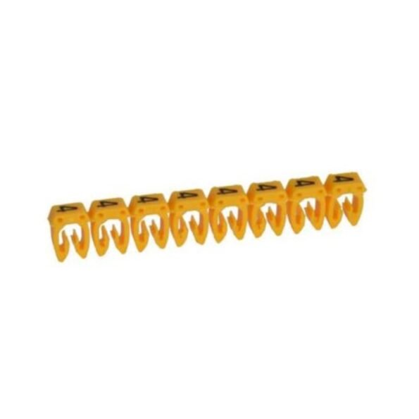 Legrand 038214 Marker CAB 3 - for wiring 0.5 to 1.5 mm² - number 4 - yellow