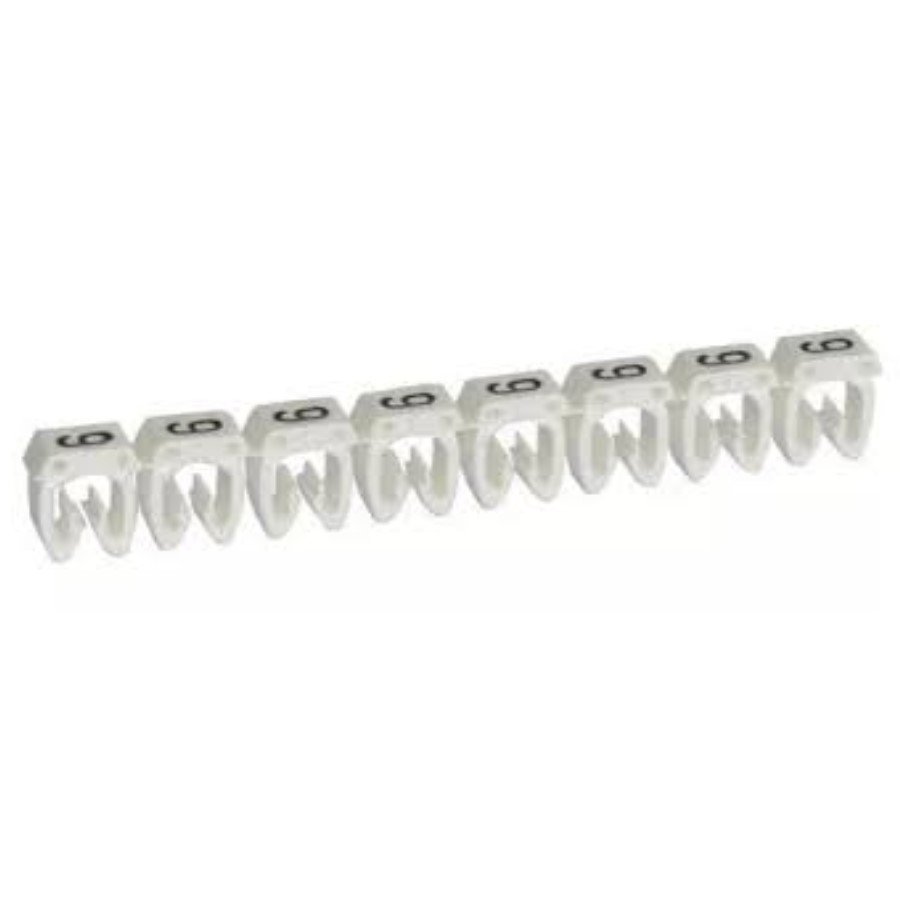Legrand 038219 Marker CAB 3 Legrand 038219 Marker CAB 3 - for wiring 0.5 to 1.5 mm² - number 9 - white