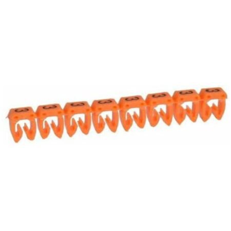 Legrand 038223 Marker CAB 3 - for wiring 1.5 to 2.5 mm² - number 3 - orange