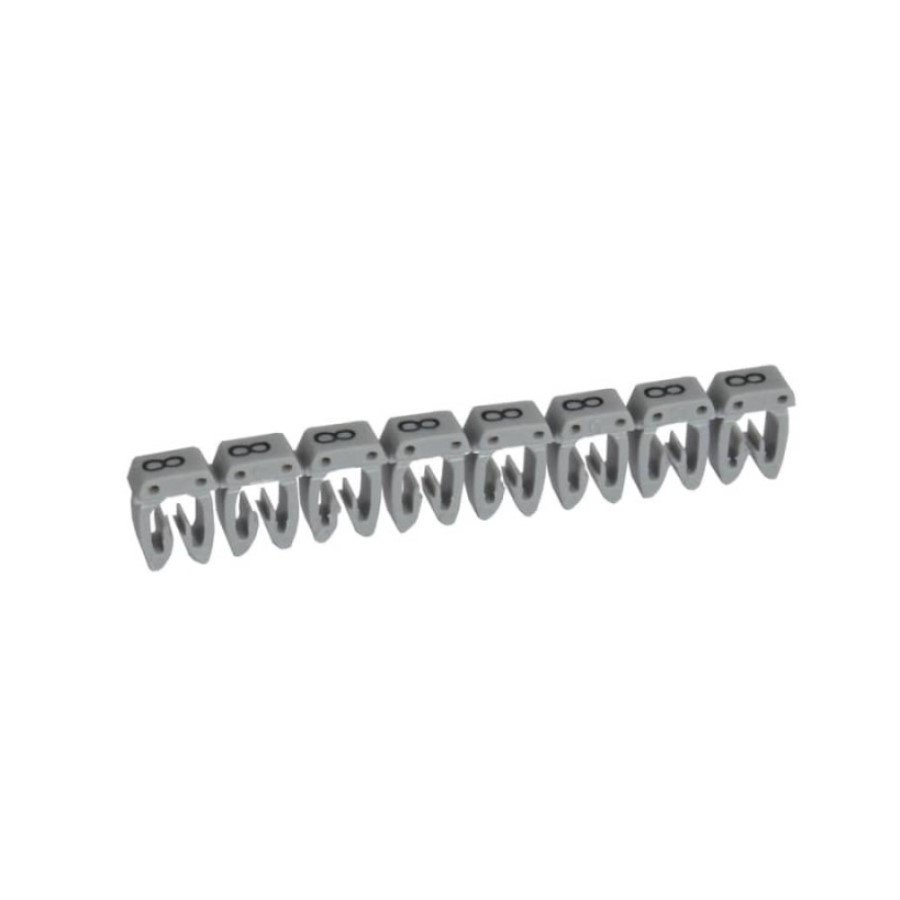 Legrand 038228 Marker CAB 3 Legrand 038228 Marker CAB 3 - for wiring 1.5 to 2.5 mm² - number 8 - grey