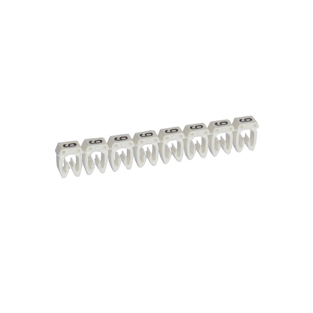 Legrand 038229 Marker CAB 3 Legrand 038229 Marker CAB 3 - for wiring 1.5 to 2.5 mm² - number 9 - white