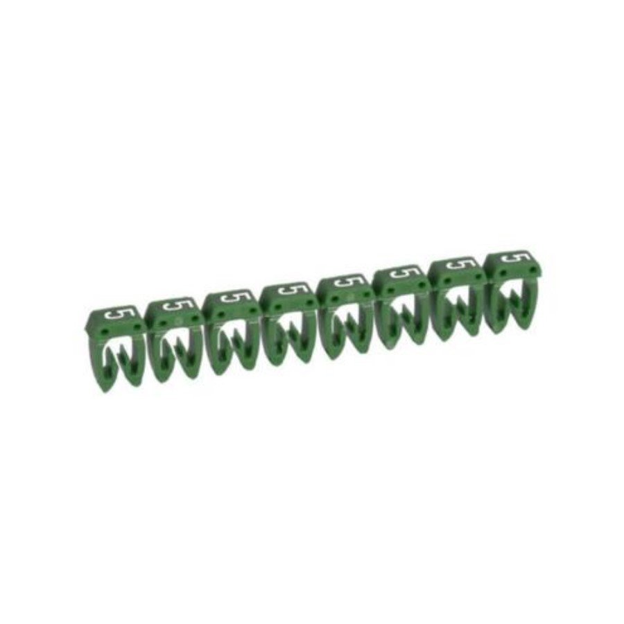 Legrand 038235 Marker CAB 3 Legrand 038235 Marker CAB 3 - for wiring 4 to 6 mm² - number 5 - green