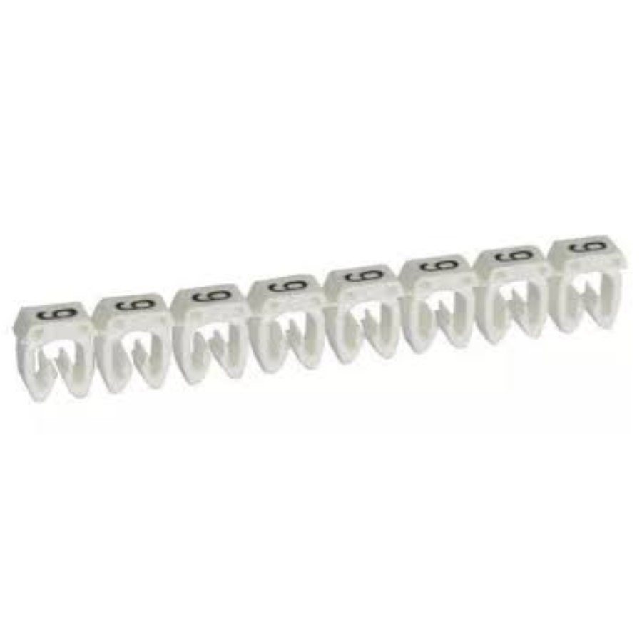 Legrand 038239 Marker CAB 3 Legrand 038239 Marker CAB 3 - for wiring 4 to 6 mm² - number 9 - white