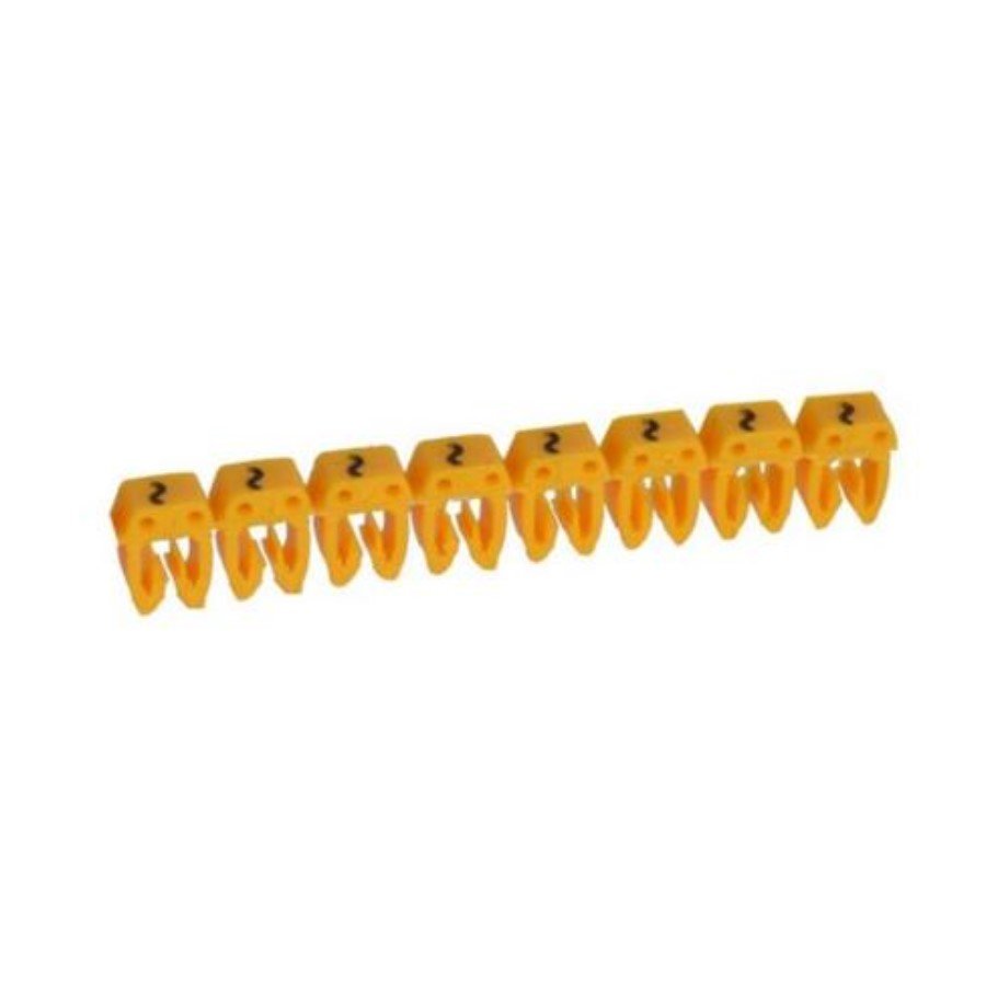 Legrand 038284 Marker CAB 3 Legrand 038284 Marker CAB 3 - for wiring 1.5 to 2.5 mm² - convential symbol : ''~''