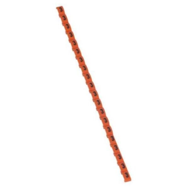 Legrand 038403 Marker Duplix - international colour code - number 3 - orange