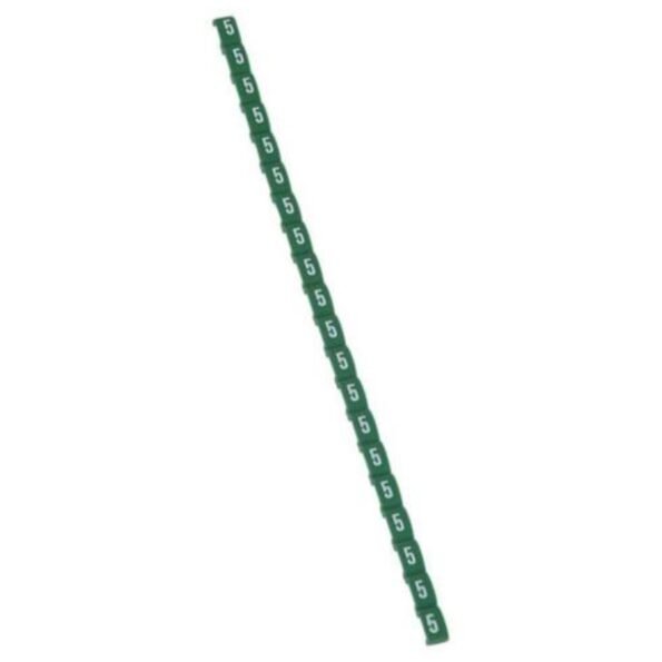 Legrand 038405 Marker Duplix - international colour code - number 5 - green