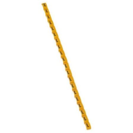 Legrand 038421 Marker Duplix - black capital letter on yellow background - ''L''