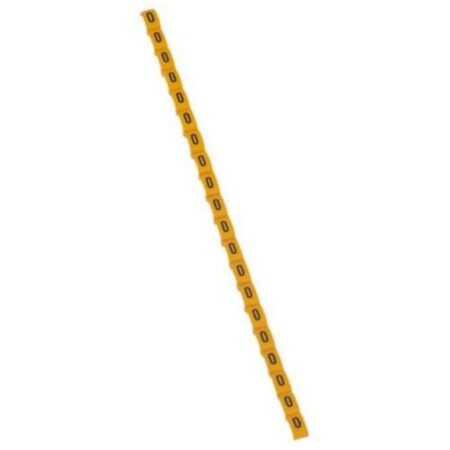 Legrand 038424 Marker Duplix - black capital letter on yellow background - ''O''