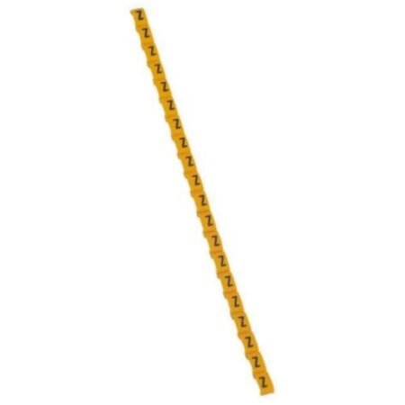 Legrand 038435 Marker Duplix - black capital letter on yellow background - ''Z''