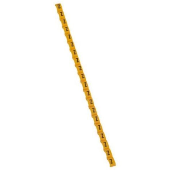 Legrand 038435 Marker Duplix - black capital letter on yellow background - ''Z''