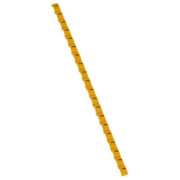 Legrand 038444 Marker Duplix - black conventional symbol yellow background : ''~''